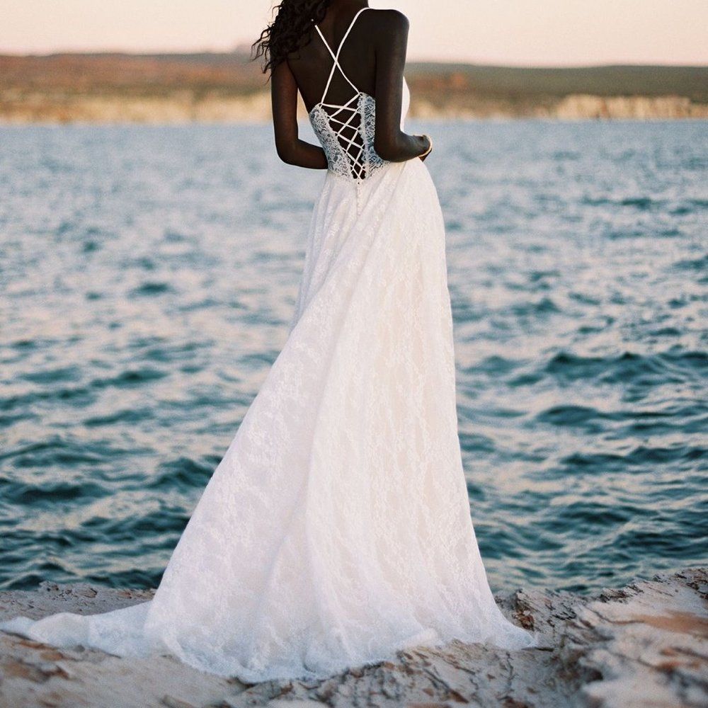 Wilderly Bride Sybil | A-line Boho Wedding Dress | Size 6